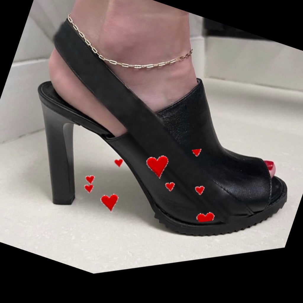 pretty petite paperclip anklechain 2