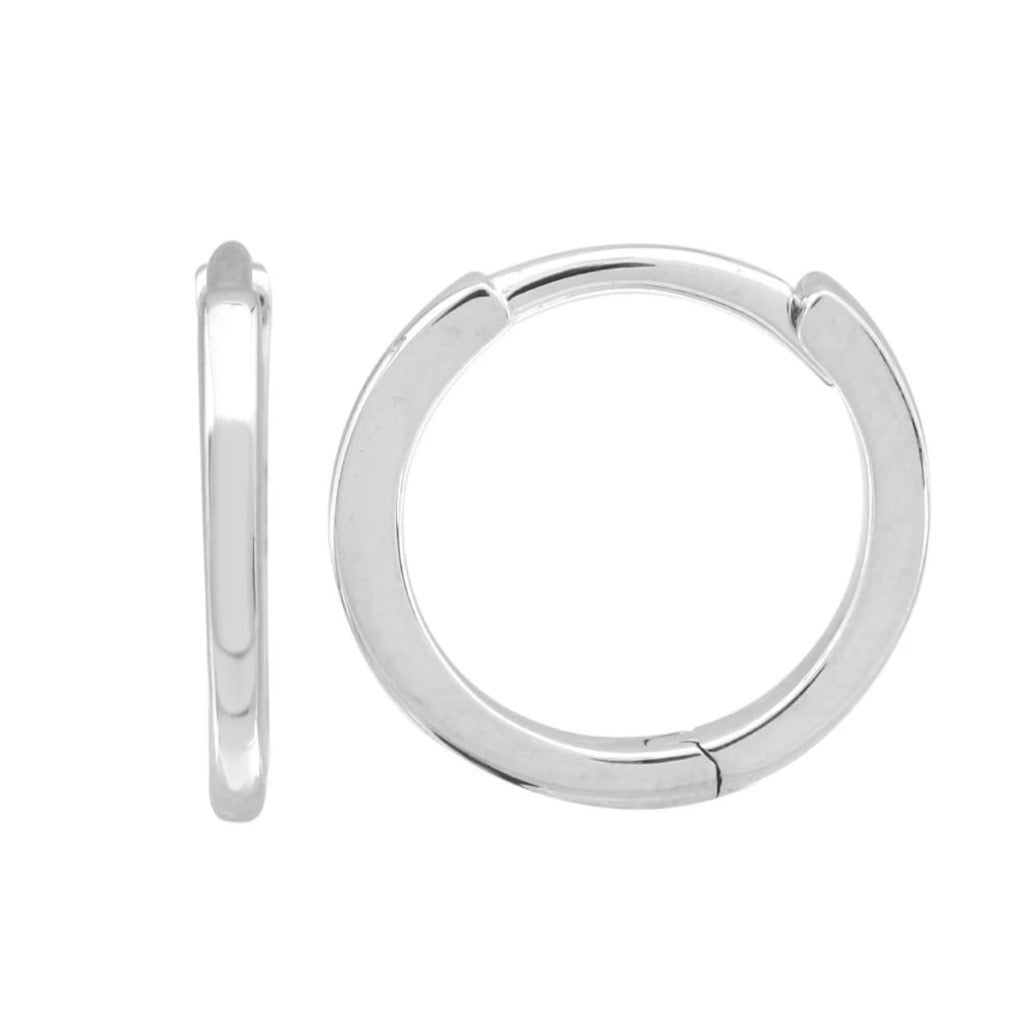 square edged hoop earrings 