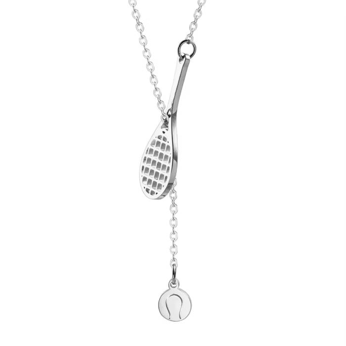 tennis necklace in silver